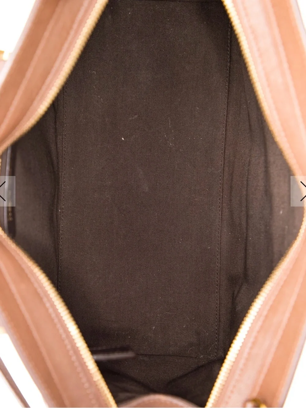 Yves Saint Laurent Brown Leather Duffel with Gold Hardware